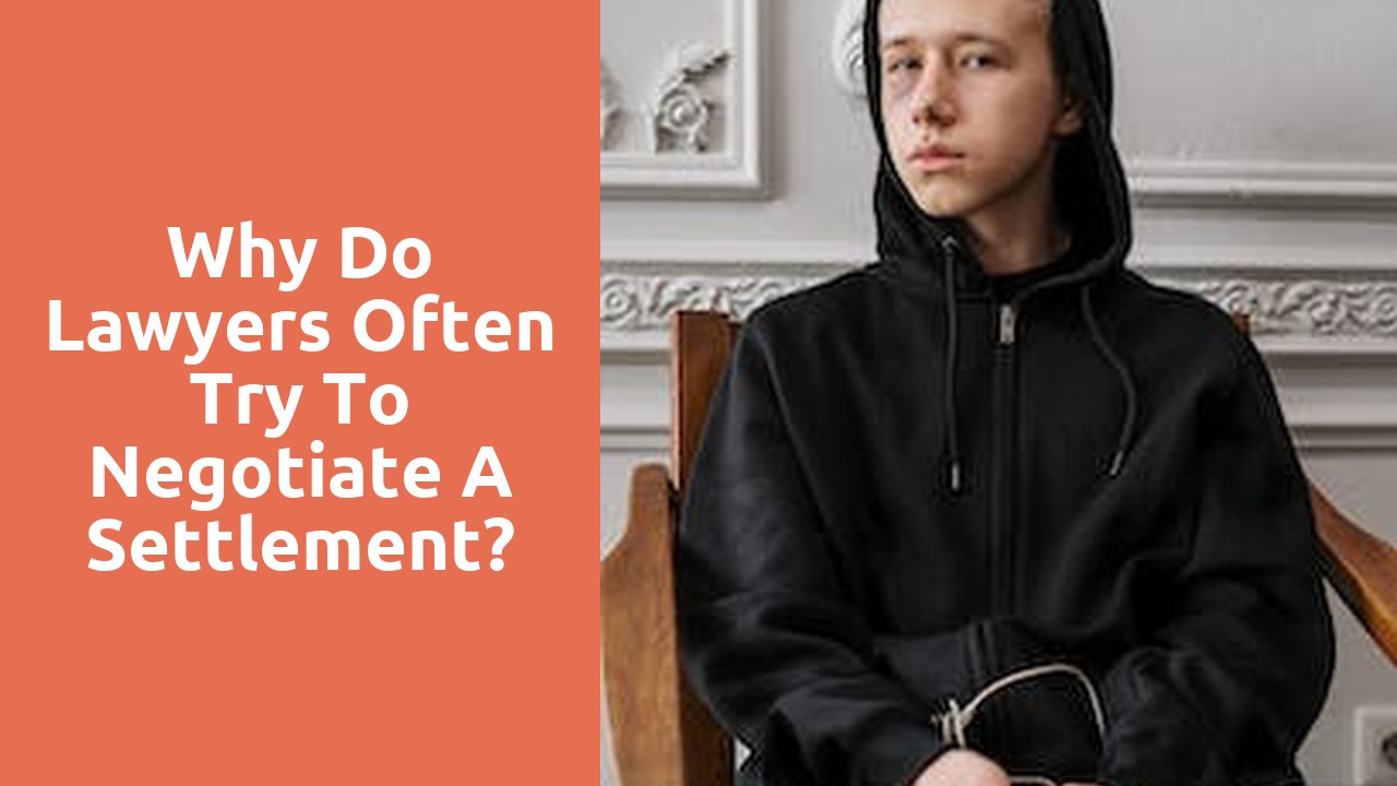 Why do lawyers often try to negotiate a settlement?
