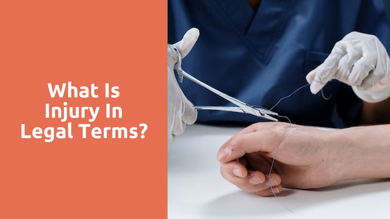 What is injury in legal terms?
