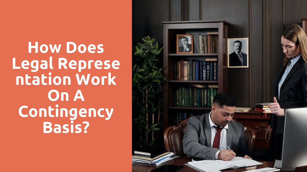 How does legal representation work on a contingency basis?